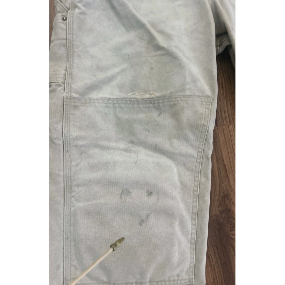 Vintage Carhartt Bib Overalls Double Knee Mens 42x32 (40x30) RO1 BRN Duck *See - Picture 12 of 16